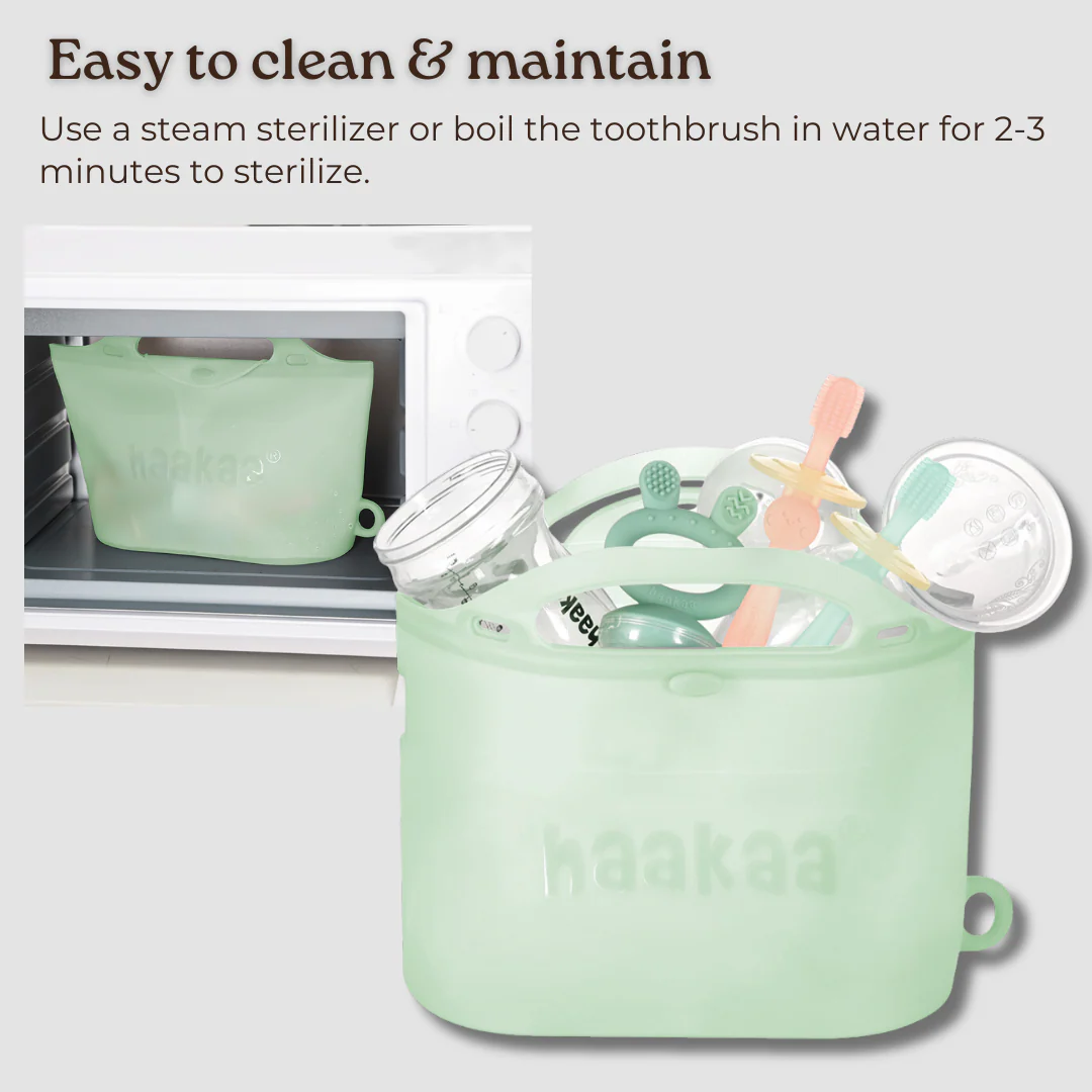 Haakaa 360° Silicone Toothbrush 1 pk - Image 7