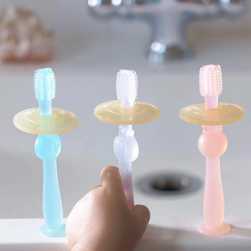 Haakaa 360 Silicone Toothbrush 1 pk (Pack of 4) - Image 4