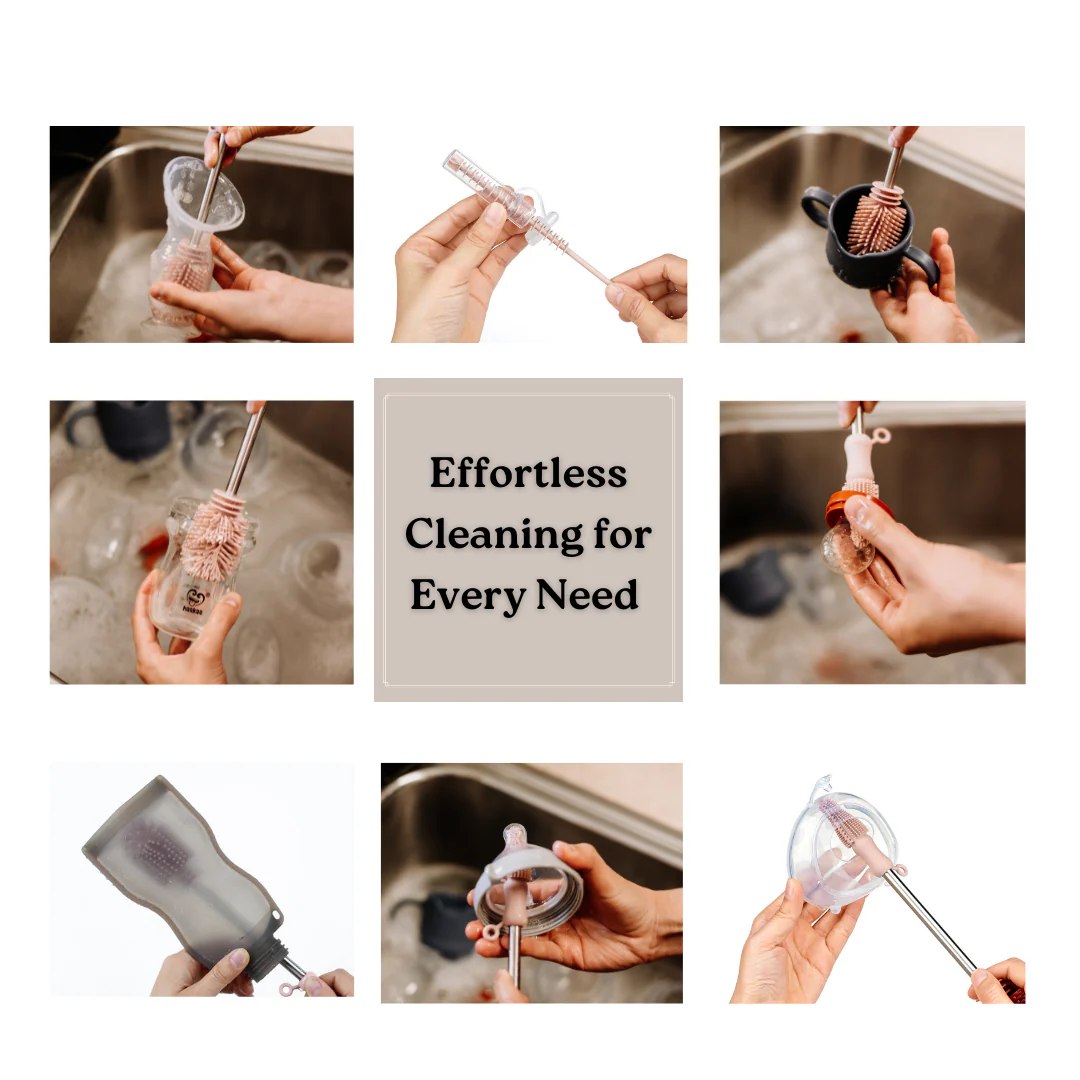 Haakaa Double-Ended Silicone Brush 1 PK - Image 3