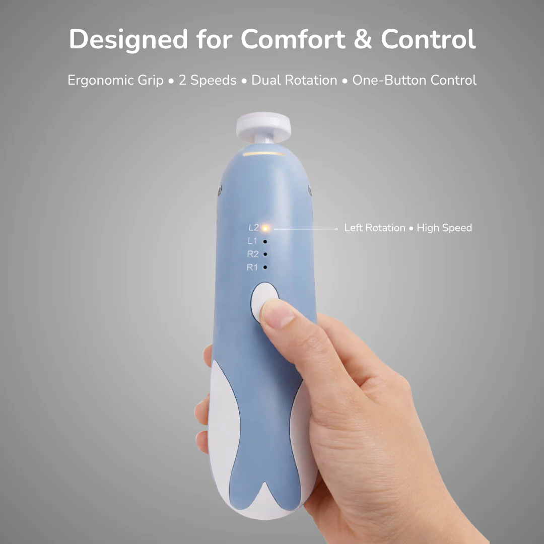 Haakaa Friendly Whale Nail Care Set - Harbour Blue - Image 5