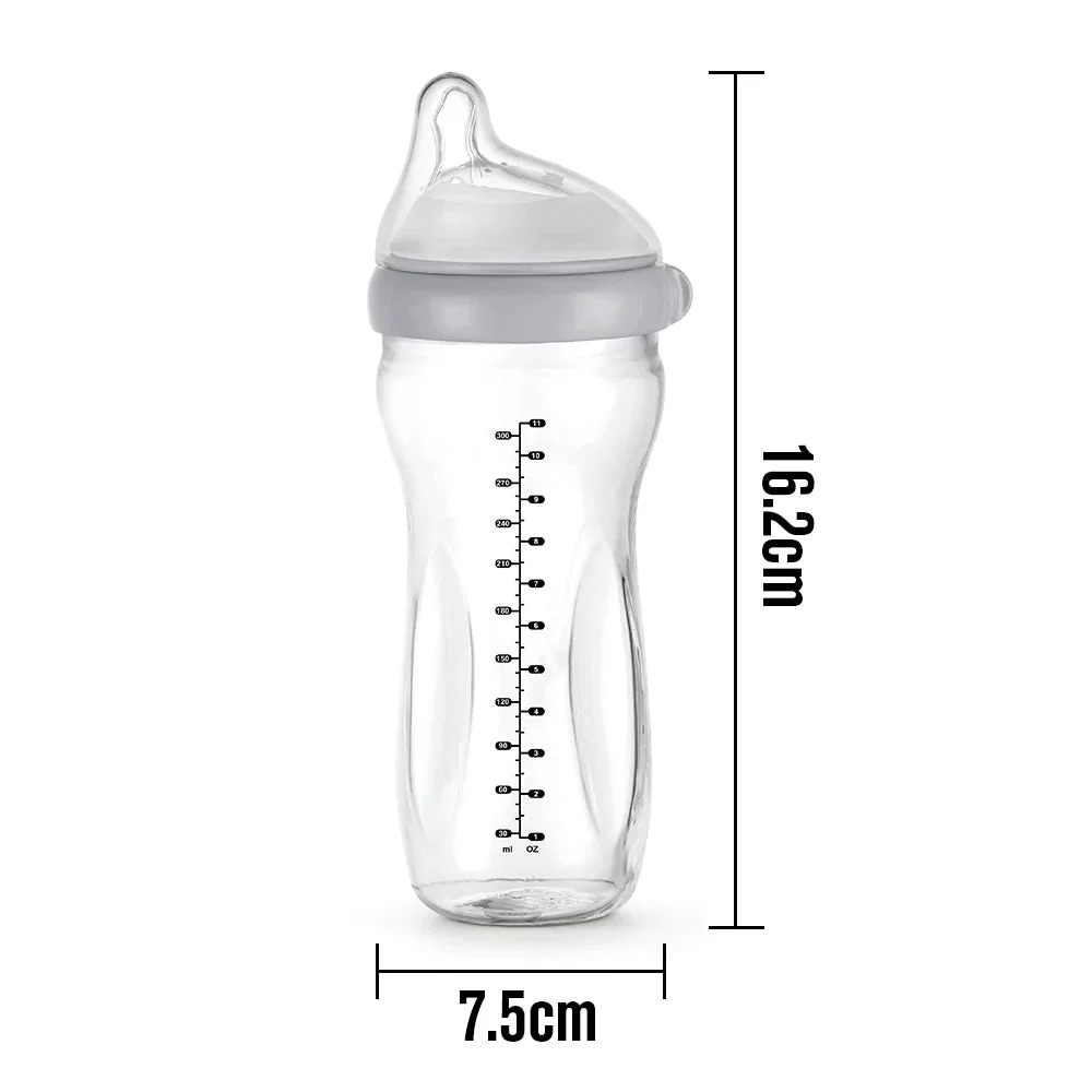 Haakaa Generation 3 Glass Baby Bottle 10 oz/300 ml, 1 PK (Pack of 2) - Image 2