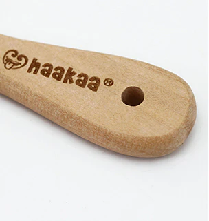 Haakaa Goats Wool Wooden Baby Hairbrush 1 pk - Image 7