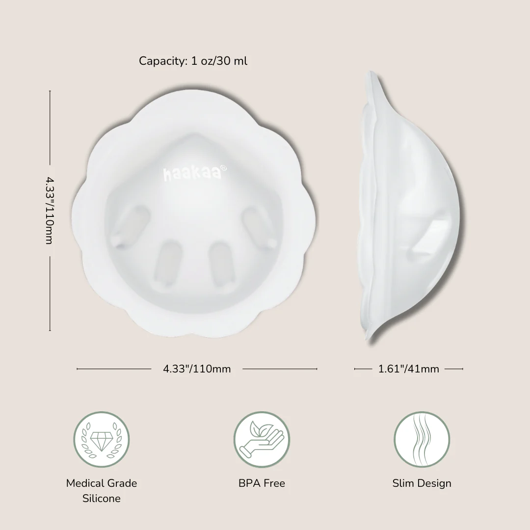 Haakaa Petal Soft Silicone Milk Collector 1 oz/30 ml - Image 5