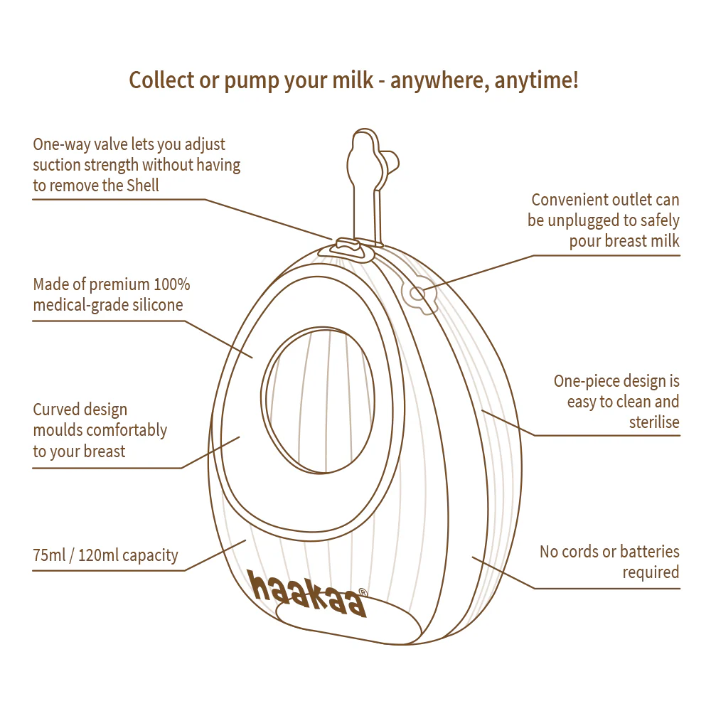 Haakaa Shell Wearable Silicone Breast Pump - Image 8