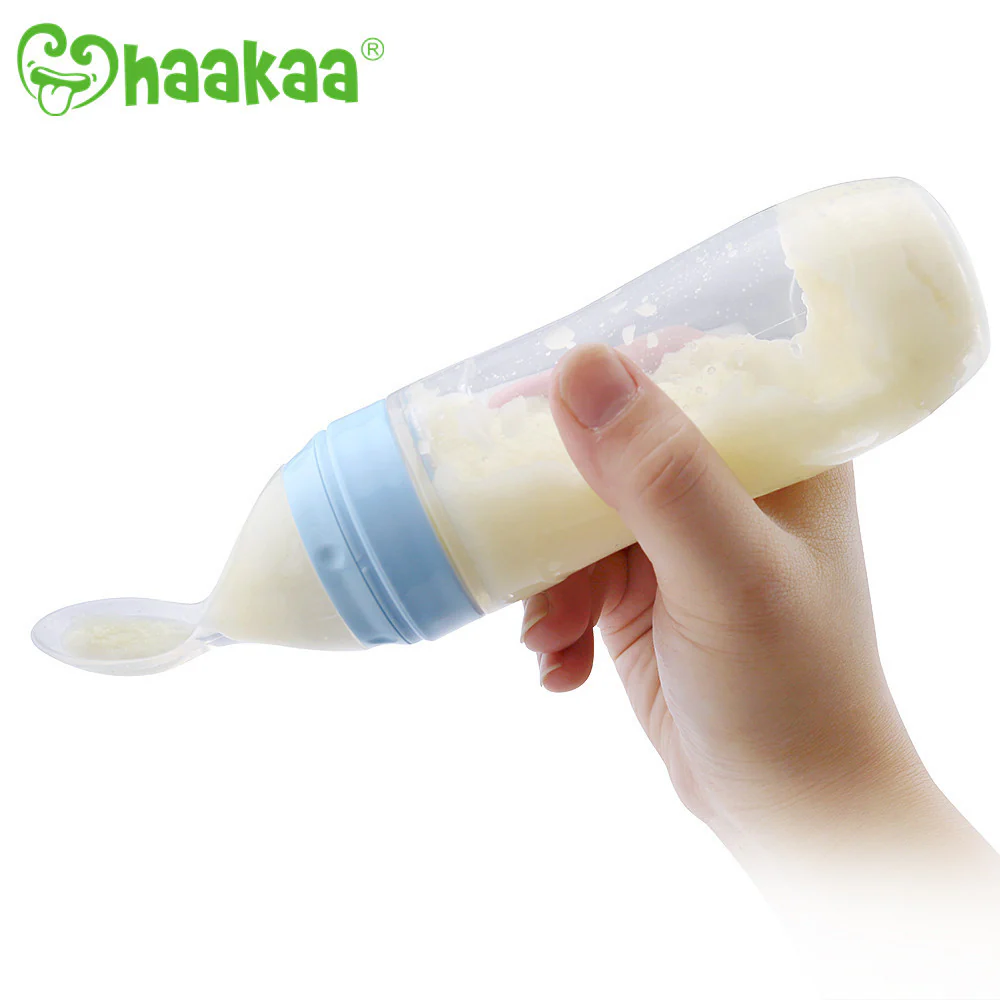 Haakaa Silicone Baby Food Dispensing Spoon with Cap (Pack of 4) - Image 3