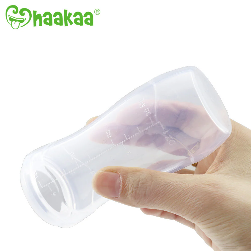 Haakaa Silicone Baby Food Dispensing Spoon with Cap (Pack of 4) - Image 4