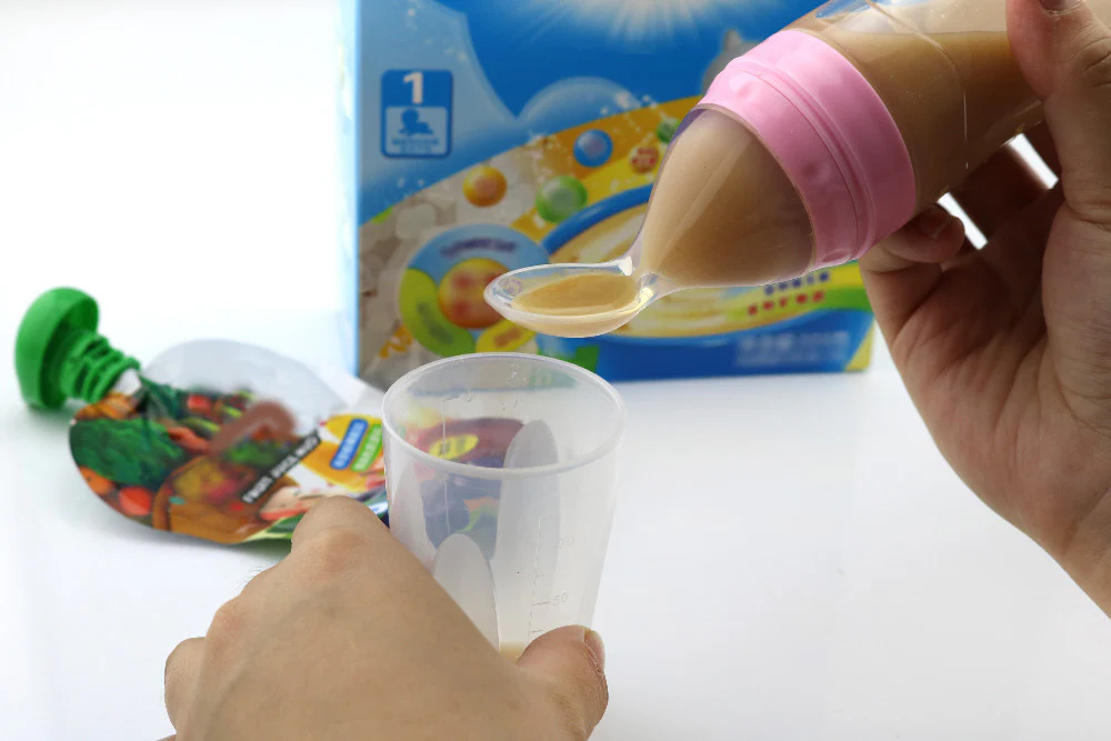Haakaa Silicone Baby Food Dispensing Spoon with Cap (Pack of 4) - Image 6
