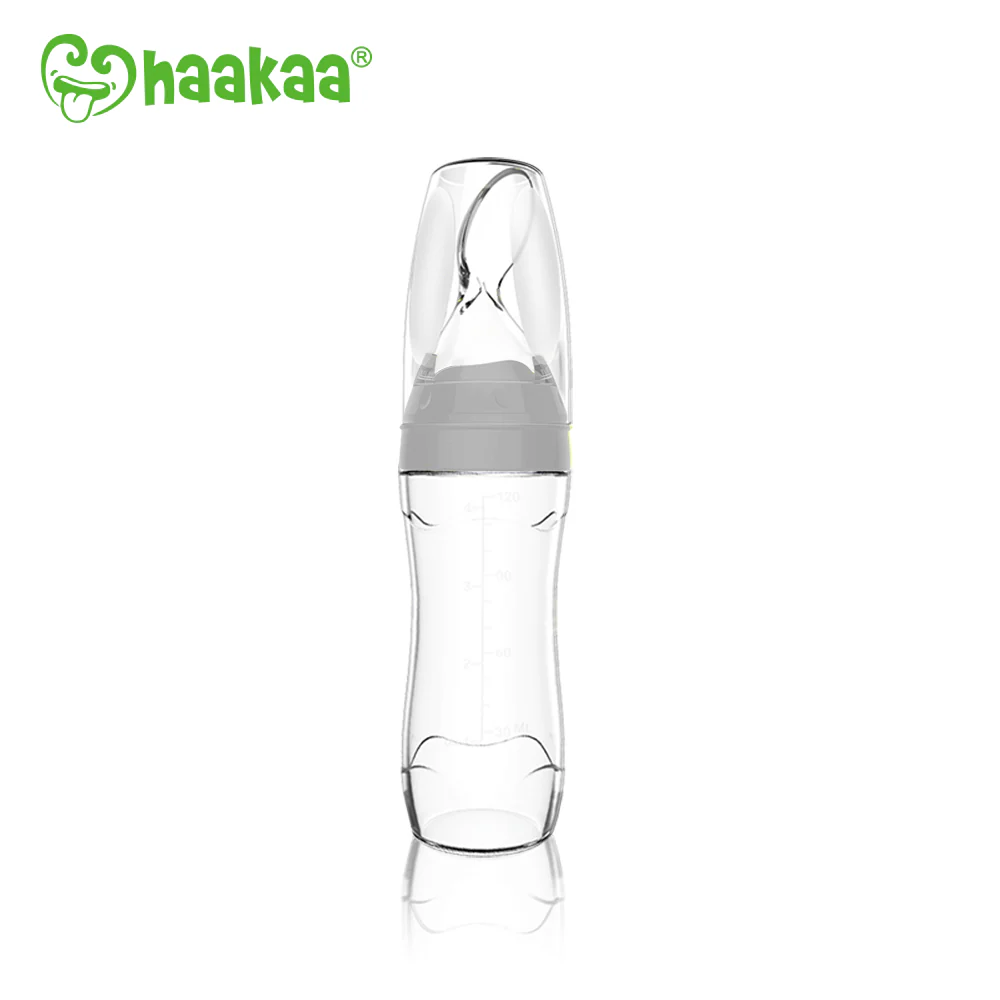 Haakaa Silicone Baby Food Dispensing Spoon with Cap (Pack of 4) - Image 9
