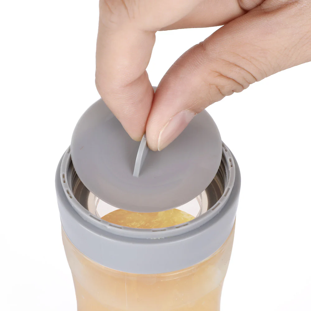 Haakaa Silicone Baby Food Dispensing Spoon with Cap 1 pk - Image 4