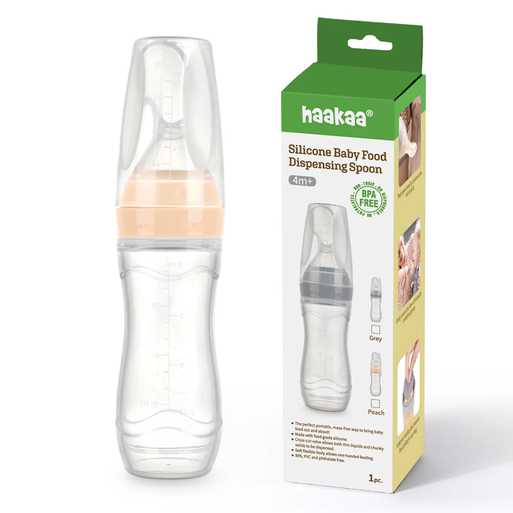 Haakaa Silicone Baby Food Dispensing Spoon with Cap 1 pk - Image 9