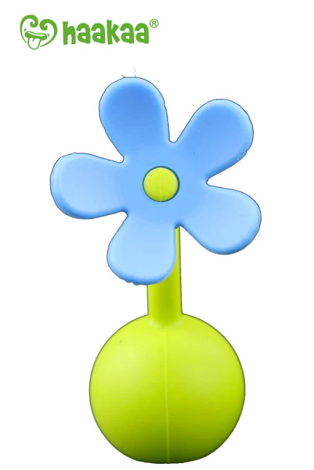 Haakaa Gen 1 Silicone Breast Pump 4 oz and Silicone Flower Stopper Set - Image 6