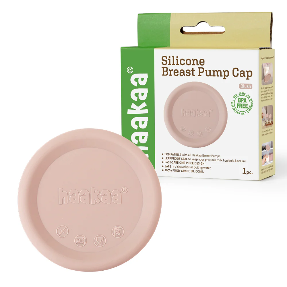 Haakaa Silicone Breast Pump Lid (1 pk) - Blush (Pack of 6) - Image 4