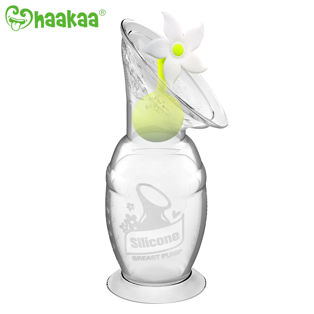 Haakaa Gen 2 Silicone Breast Pump with Suction Base 4 oz and Silicone Flower Stopper Set - Image 13