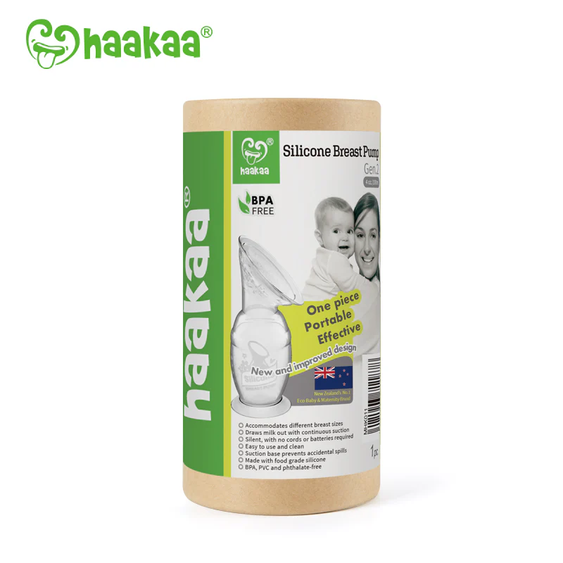 Haakaa Gen 2 Silicone Breast Pump with Suction Base 4 oz and Silicone Flower Stopper Set - Image 4