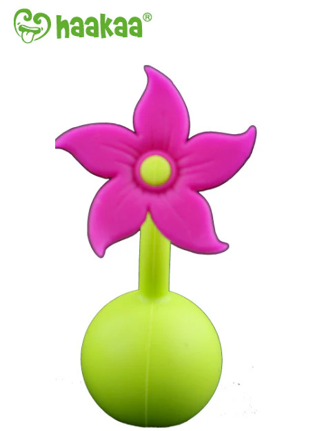 Haakaa Gen 2 Silicone Breast Pump with Suction Base 4 oz and Silicone Flower Stopper Set - Image 9