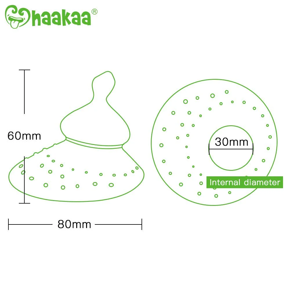 Haakaa Silicone Breastfeeding Nipple Shield with Orthodontic Nipple, 1 PK (Pack of 4) - Image 4