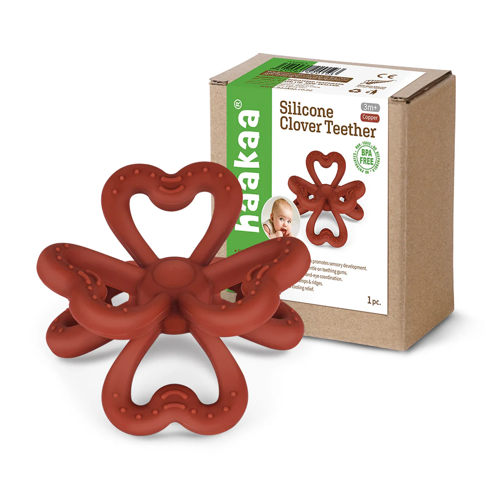 Haakaa Silicone Clover Teether 1 PK (Pack of 4) - Image 9