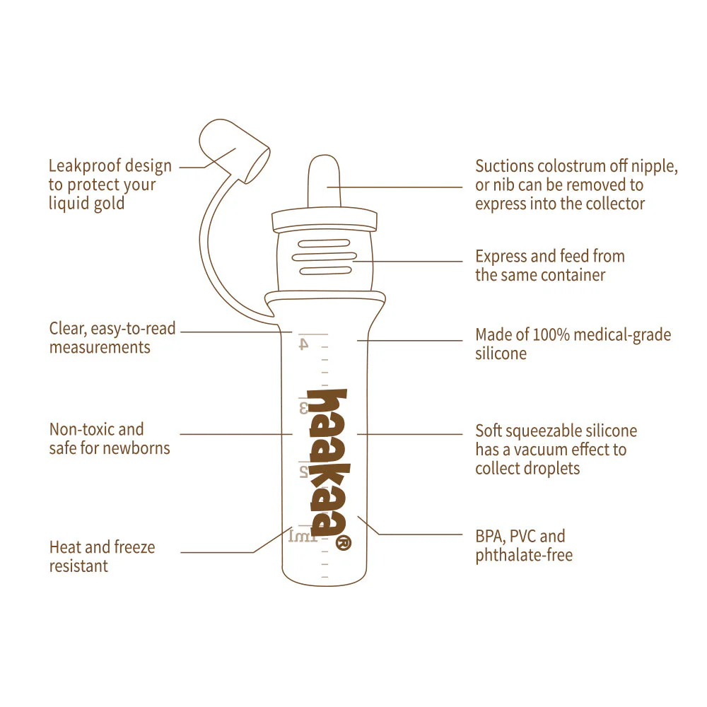 Haakaa Silicone Colostrum Collector 4 ml, 50 PK (Pre-Sterilized) - Image 11