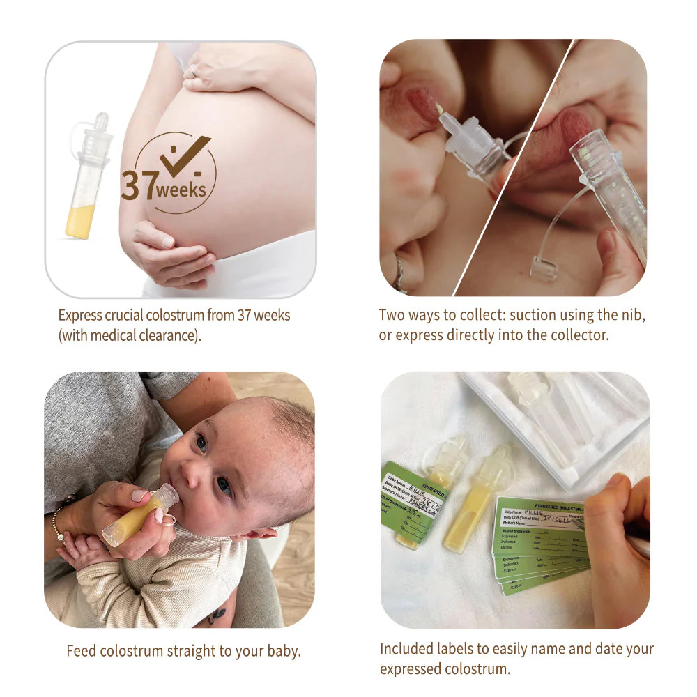 Haakaa Silicone Colostrum Collector 4 ml, 50 PK (Pre-Sterilized) - Image 4