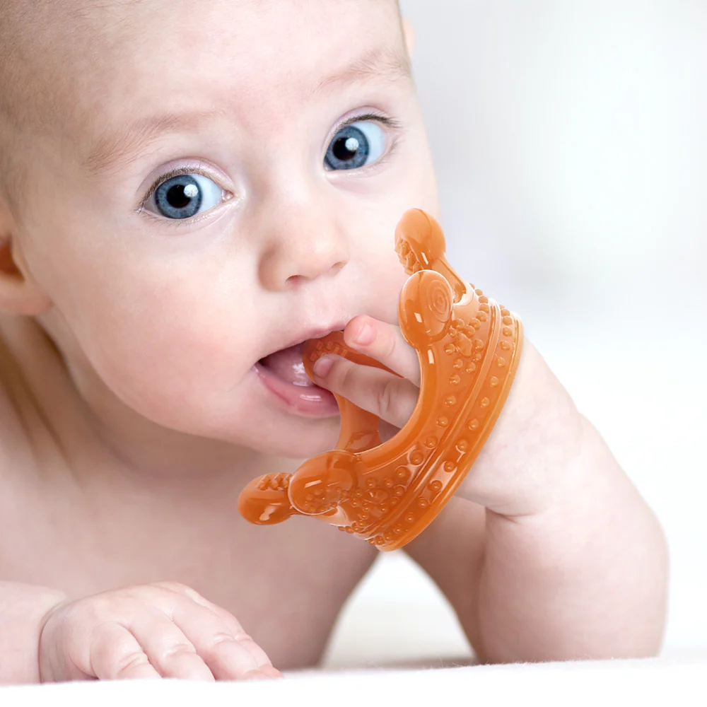 Haakaa Silicone Crown Teether 1 PK - Amber - Image 5