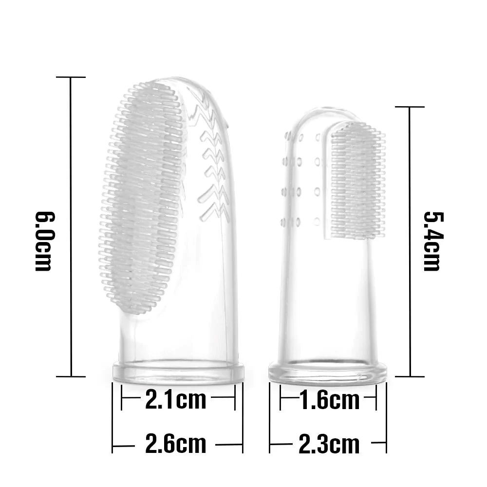 Haakaa Silicone Finger Toothbrush Set 2pcs (Small & Large) - Image 6