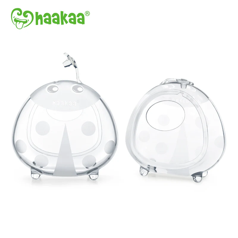 Haakaa Ladybug Silicone Milk Collector 2.5 oz/75 ml 2pk (Pack of 4)