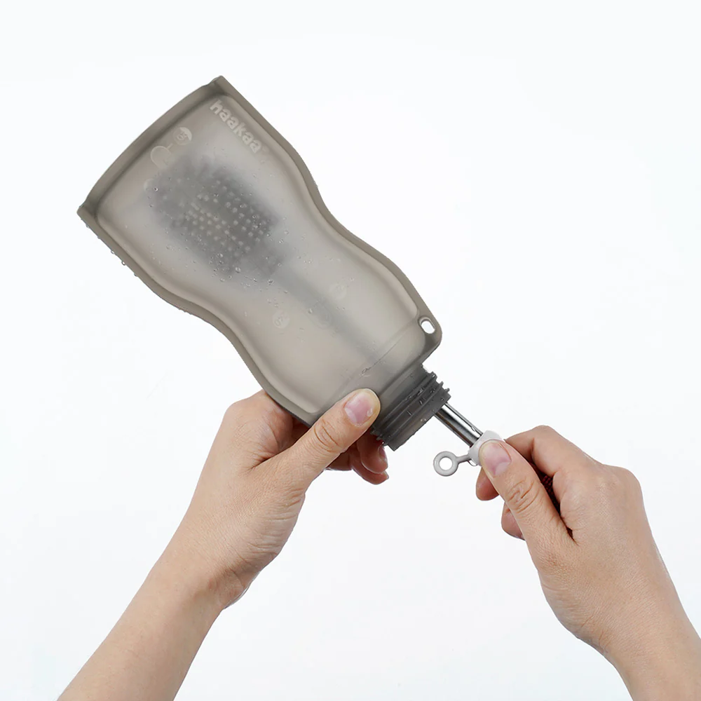 Haakaa Silicone Milk Storage Bag & Sippy Spout Combo - Image 8