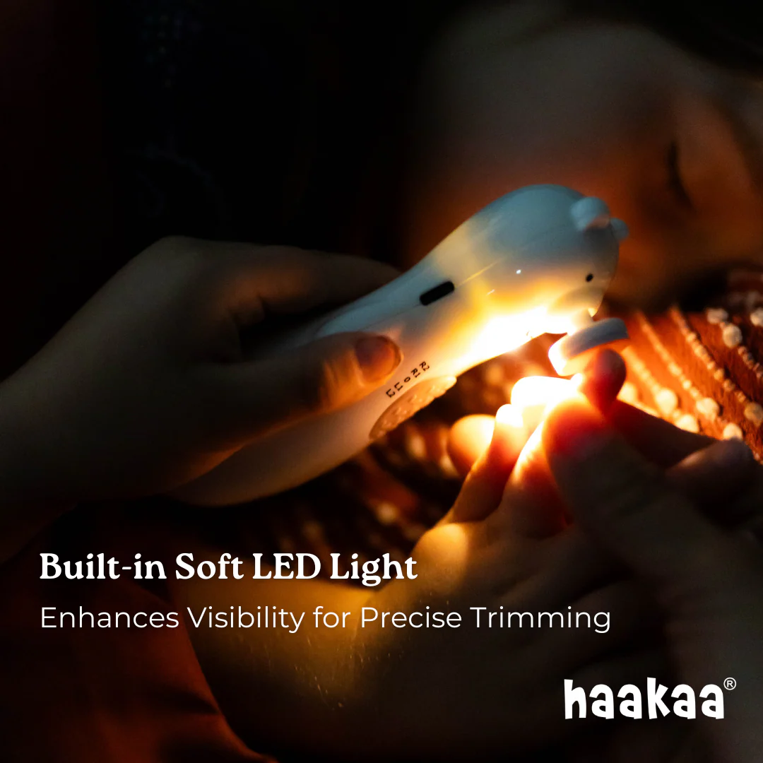 Haakaa Happii Bear Rechargeable Nail Trimmer Set - Image 5